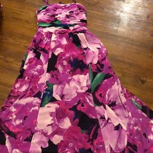 Ralph Lauren Pink and Purple Floral Dress